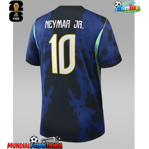 Camiseta Brasil Neymar Jr #10 Segunda Equipación Replica Mundial 2026 mangas cortas